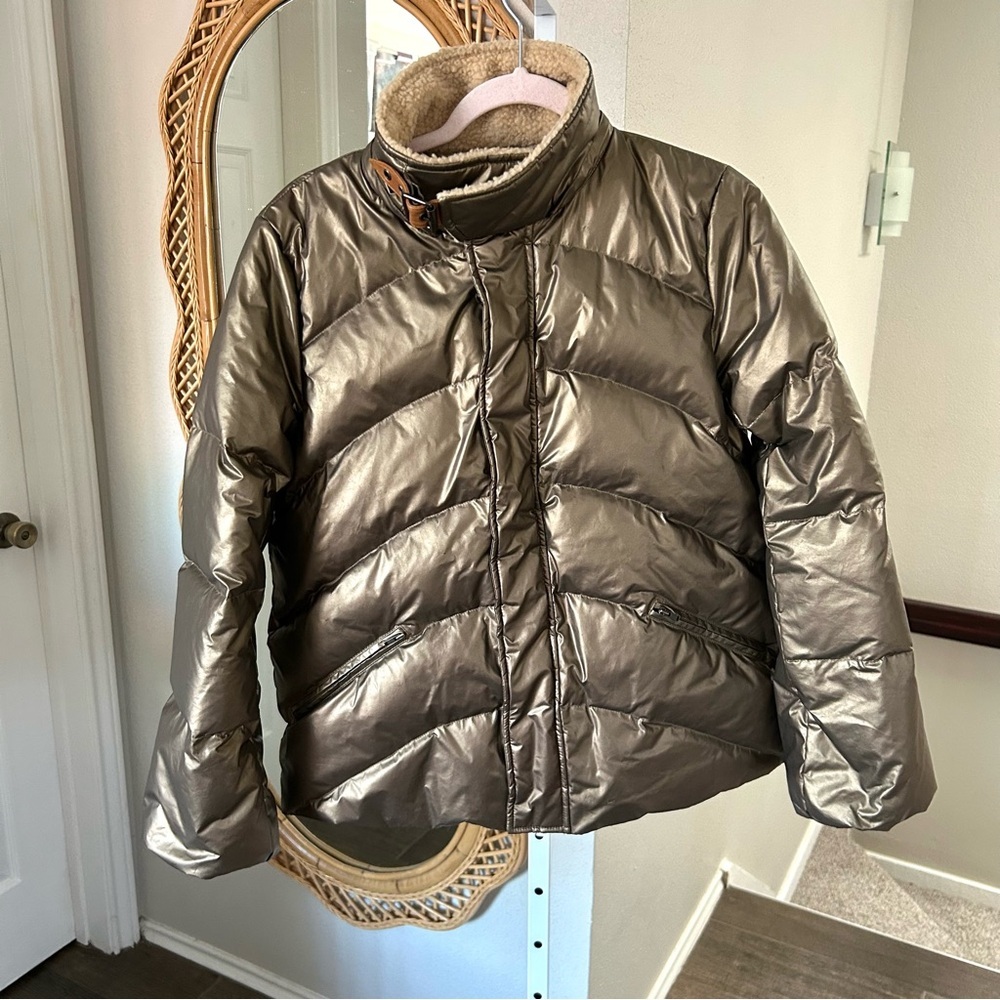 Sundance / Bronze Metallic Down Puffer Coat